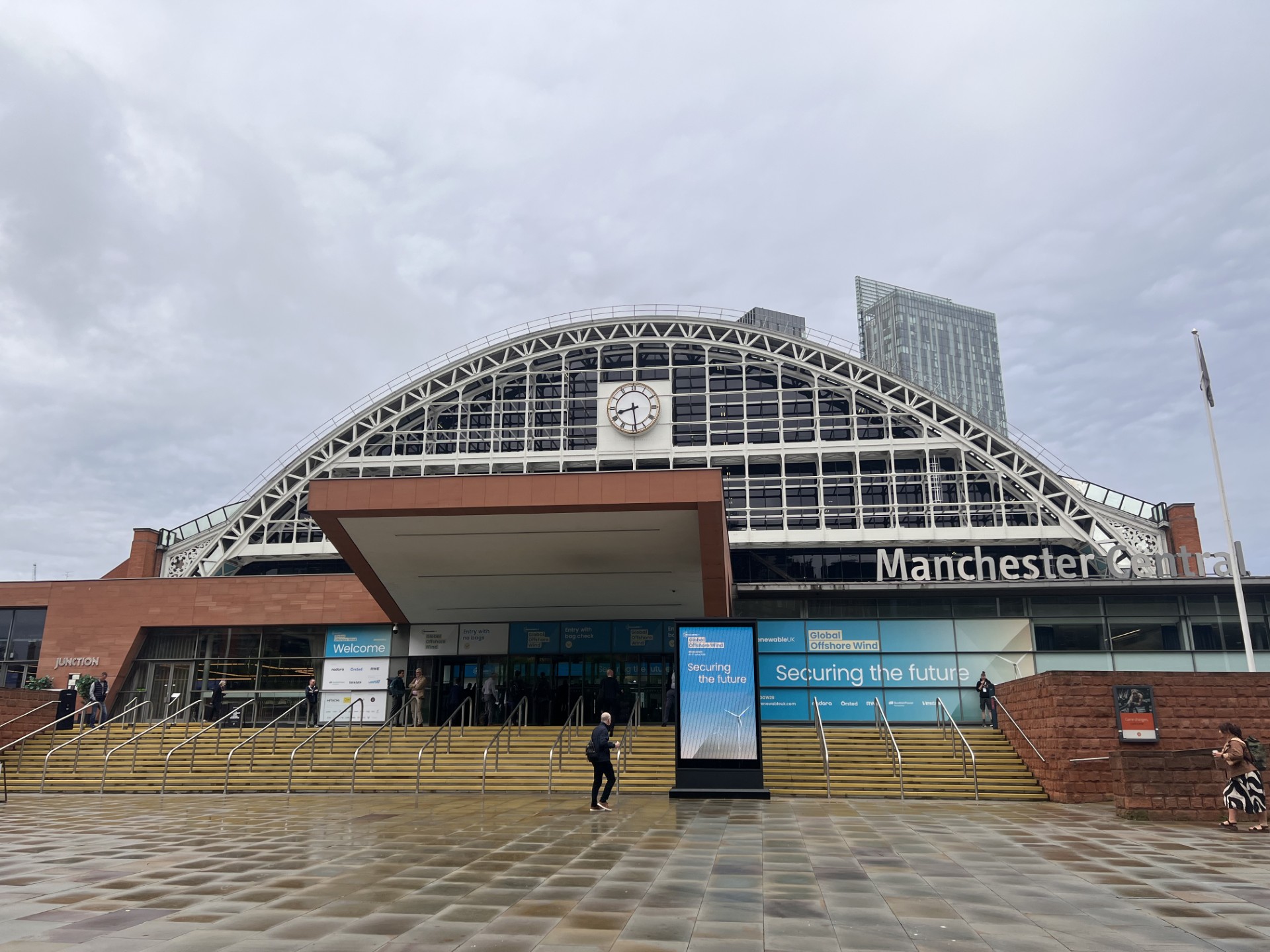 Manchester Central convention centre hosting the Global Offshore Wind conference