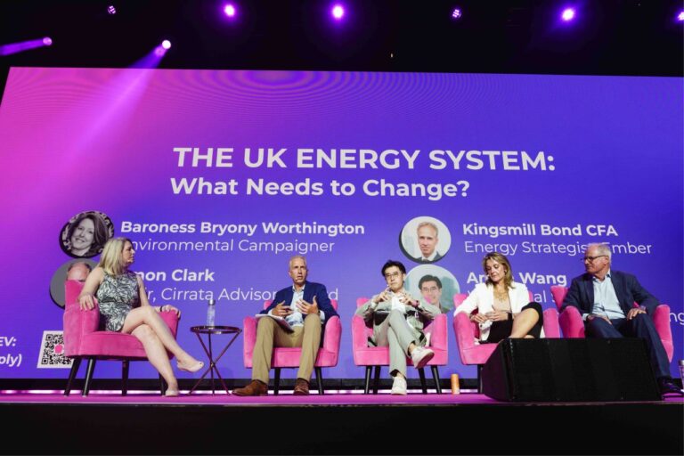 Aman Wang attends a panel on the future of the UK energy system at the Octopus Energy Tech Summit